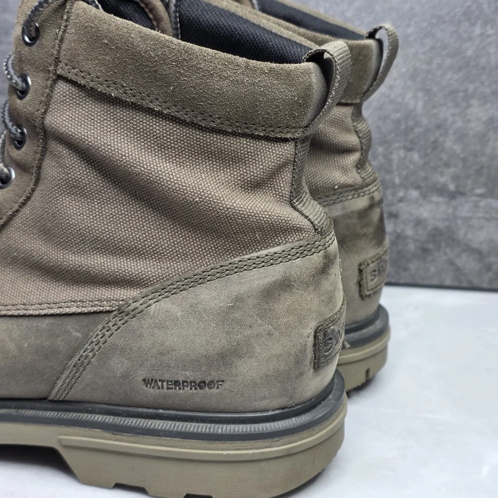 Sorel Carson Moc Toe‎ Waterproof Boot Major Wet Sand NM4763-245 Men's Size 13